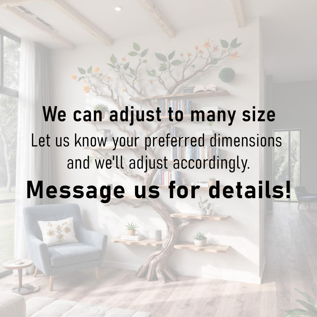 Tree branch book shelf floor bookcase solid wood driftwood shelving wall mounted shelves wood carving art