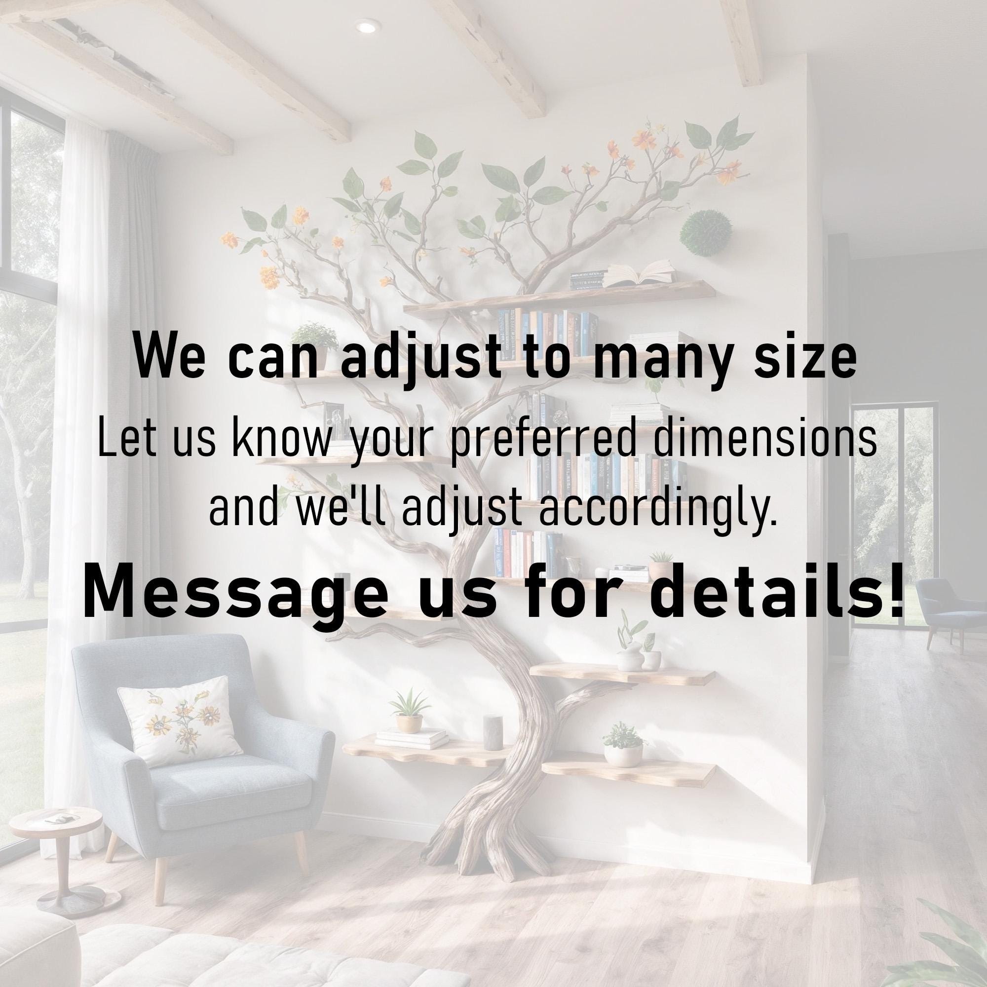 Tree branch book shelf floor bookcase solid wood driftwood shelving wall mounted shelves wood carving art