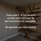 Tree branch bookshelf driftwood bookcase live edge floating shelves on wall art home decor