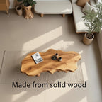 Live edge wood coffee table tree trunk table driftwood sculpture art decor stump side table rustic console table handmade furniture