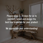 Driftwood Corner Bookshelf: Solid Wood Tree Branch Carving