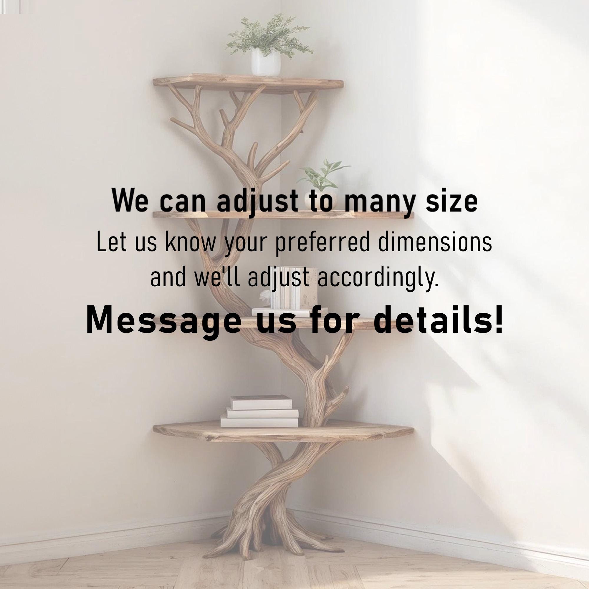Tree book shelf corner wall shelves solid wood bookshelf driftwood branch floating bookshelves decor housewarming present