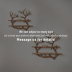 Natural driftwood shelf tree branch bookcase art solid wood bookshelf art wall mount bookshelf decor