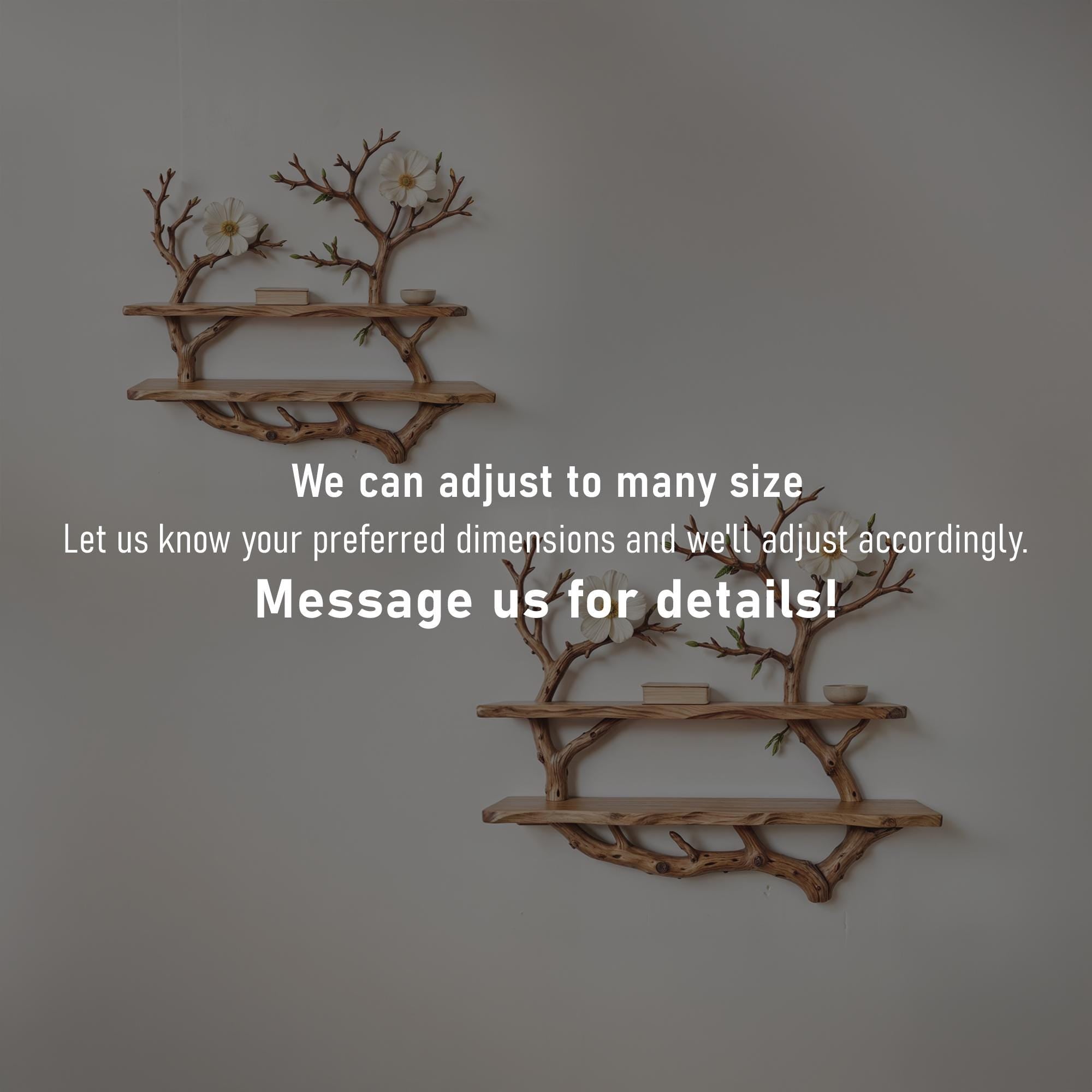 Natural driftwood shelf tree branch bookcase art solid wood bookshelf art wall mount bookshelf decor