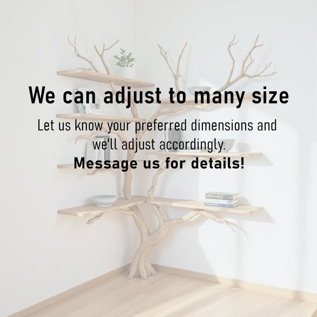 Corner Driftwood Bookshelf: Floating Shelves, Wall Mount Decor