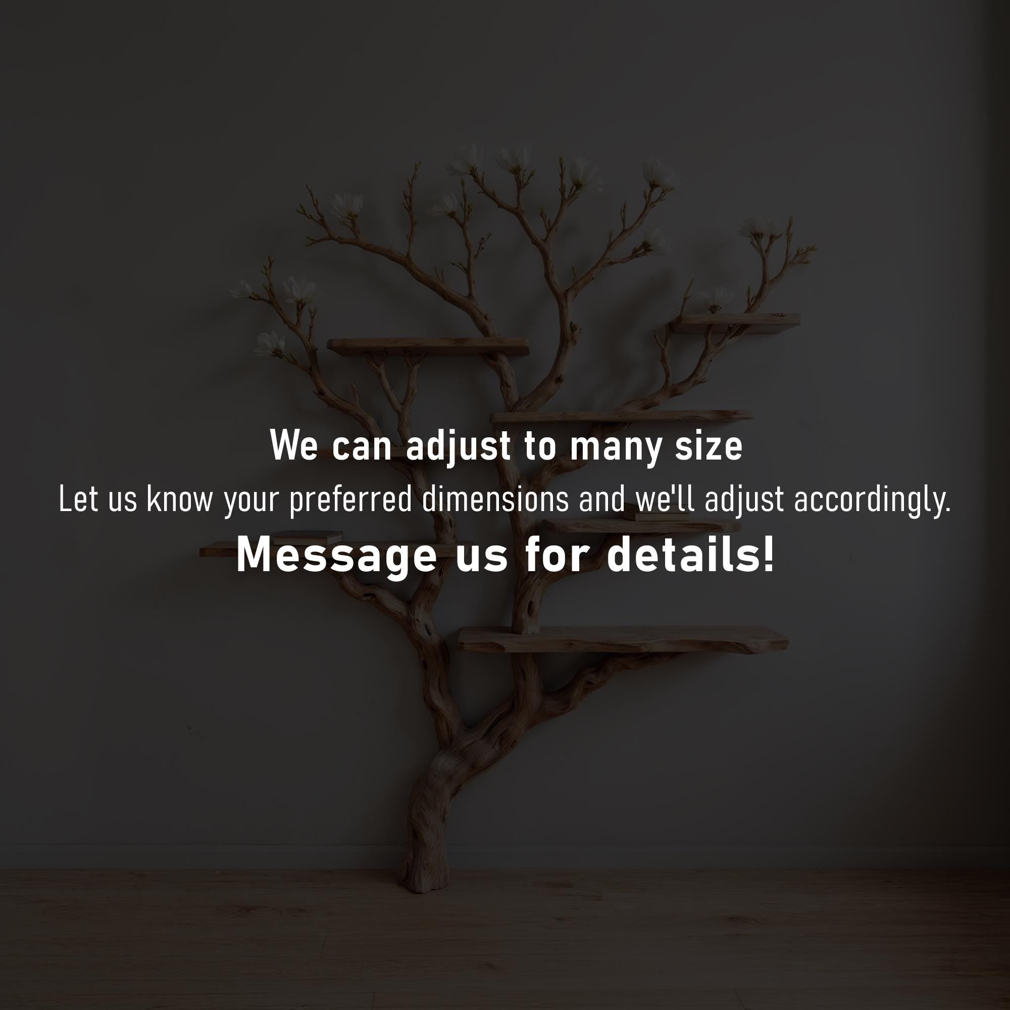 Tree bookshelf art driftwood shelf wall mounted bookcase solid wood bookshelves decor for living room