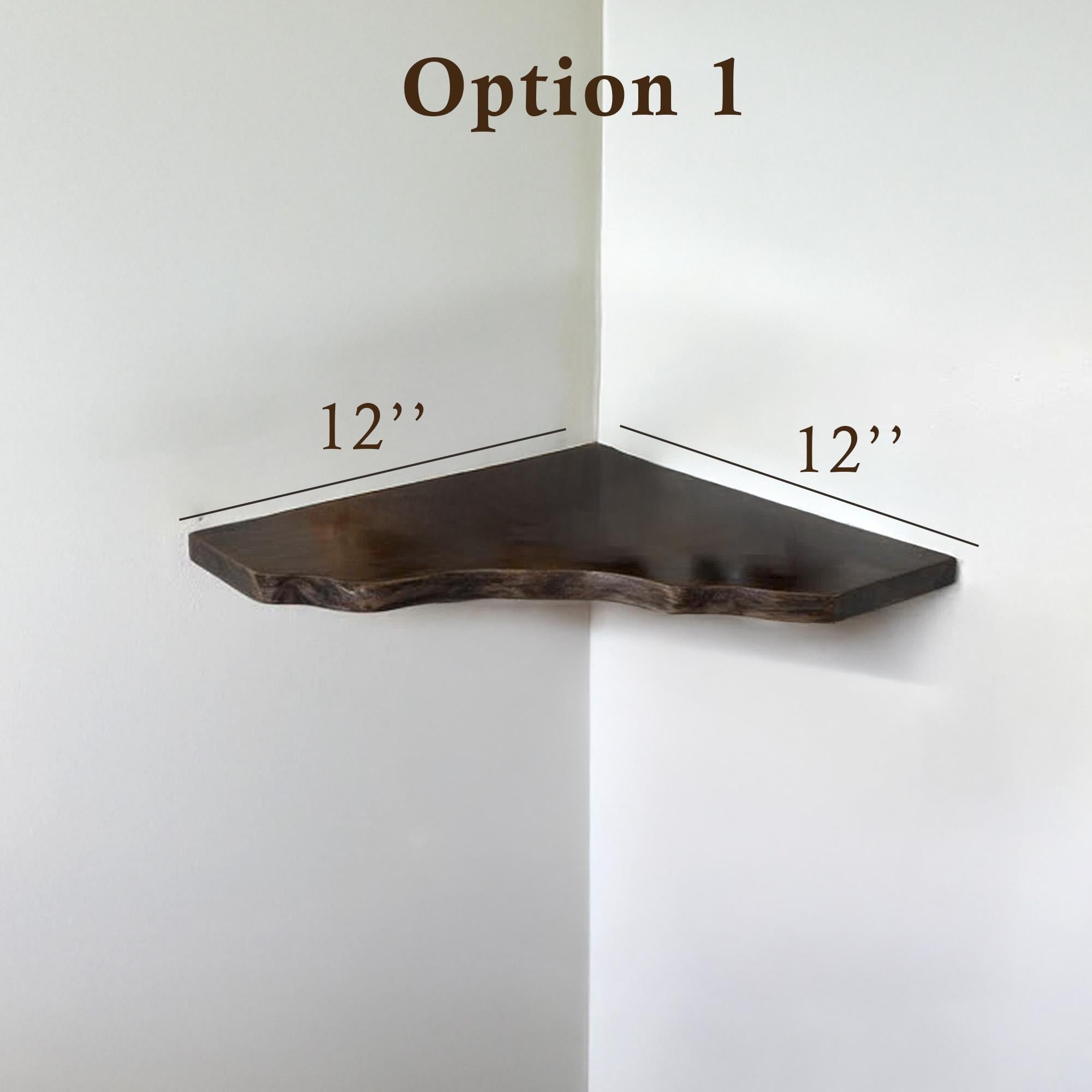 Wood corner floating bookshelf tree branch driftwood wall mount shelving branch shelf art handmade furniture