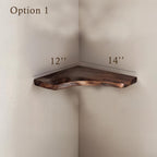 Driftwood corner wall shelf natural solid wood bookshelf art tree branch bookshelves unique floating shelves wall mount handmade furniture