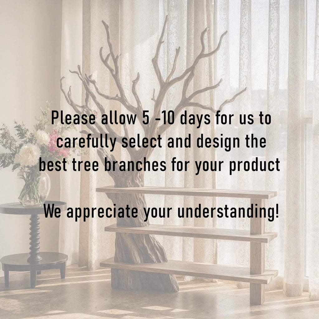 Tree branch bookcase solid wood free standing shelf live edge wood shelves art rustic bookshelf decoration