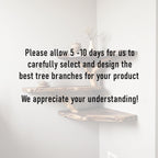 Driftwood corner wall shelf natural solidwood bookshelf art unique floating shelves wall mount handmade furniture decor