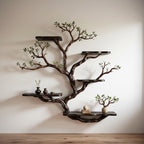 Live edge floating shelves on wall tree bookshelf driftwood branch shelf art home decor