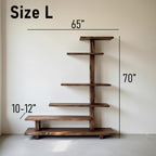 Natural wood bookcase driftwood shelf standing bookshelf live edge shelves wall mounted decor for living room