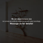 Tree branch bookshelf wall mounted bookcase driftwood shelf solid wood bookshelves art decor