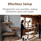 Driftwood nightstand bedside bookshelf tree branch bookcase free standing mini stand shelving rustic home decoration