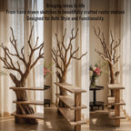 Tree branch bookcase solid wood free standing shelf live edge wood shelves art rustic bookshelf decoration