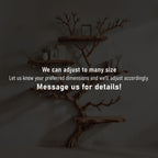 Driftwood branch shelf tree bookshelf wall mounted bookshelves art solid wood bookcase home decor for entryway space