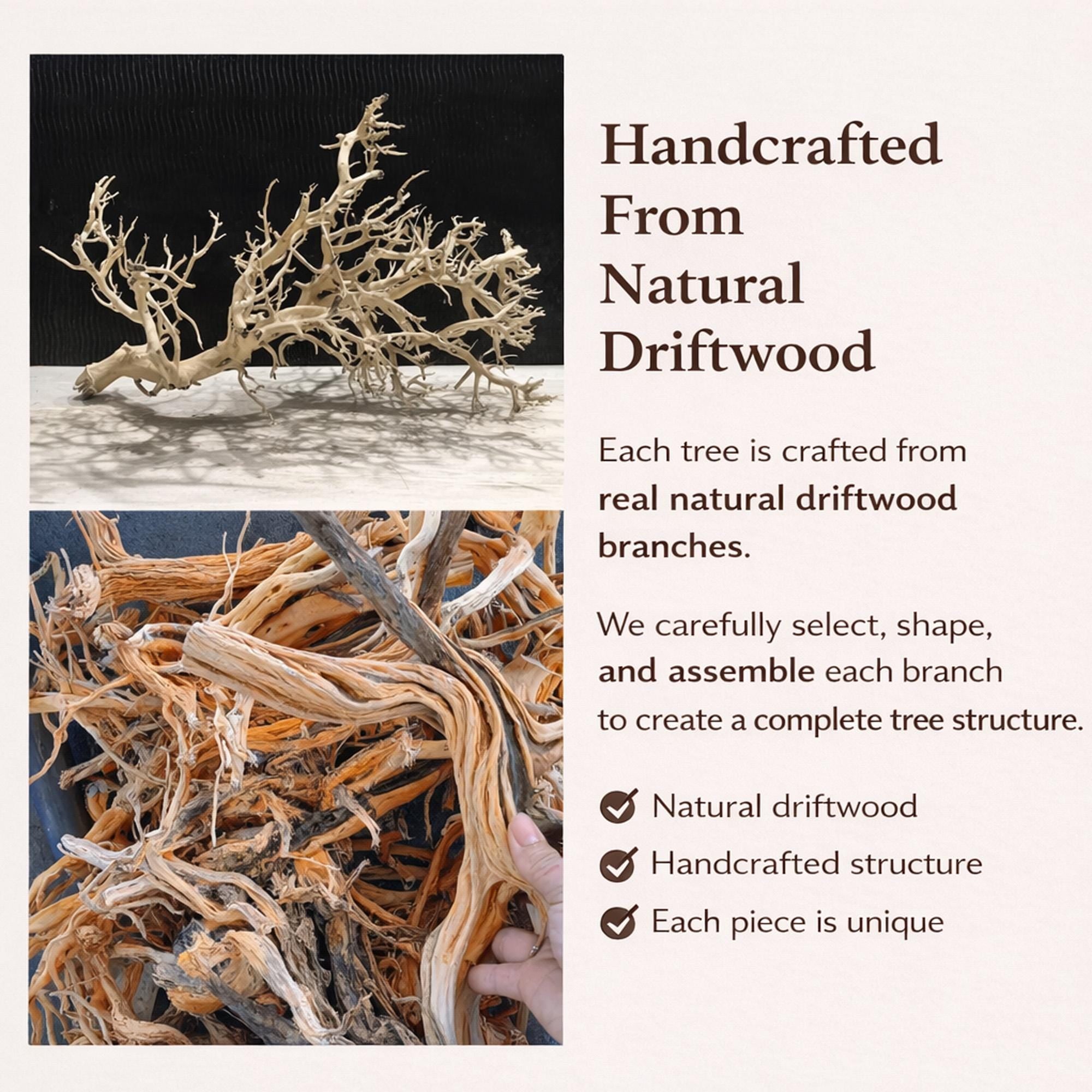 Driftwood bonsai tree aquascape aquarium fish tank plant tree decoration