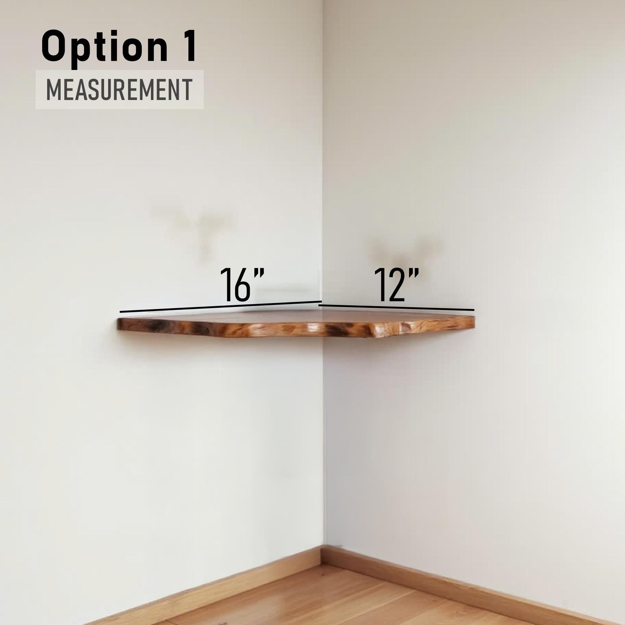 Driftwood corner console table natural tree branch rustic table entryway floating bookshelf handmade furniture