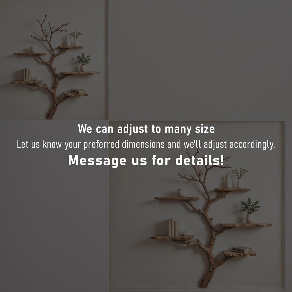 Tree book shelf art natural driftwood branch bookshelf solid wood bookcase floating shelves wall mount bookshelf decor