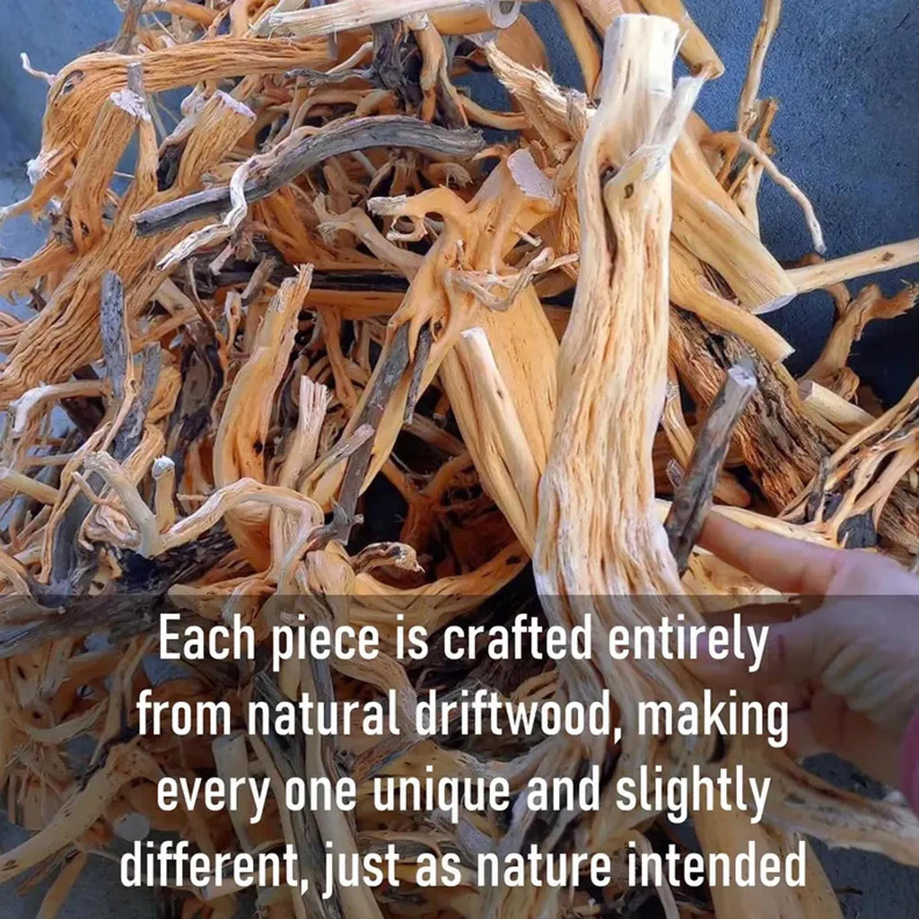 Driftwood Corner Bookshelf: Solid Wood Tree Branch Carving