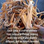 Driftwood Corner Bookshelf: Solid Wood Tree Branch Carving