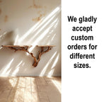 Tree branch bookshelf driftwood shelves art floating wall shelf unique decor gift for him