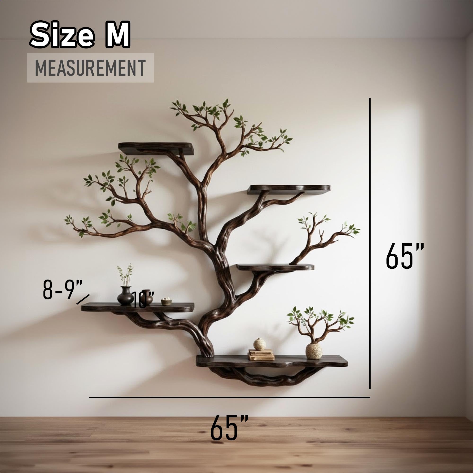 Live edge floating shelves on wall tree bookshelf driftwood branch shelf art home decor
