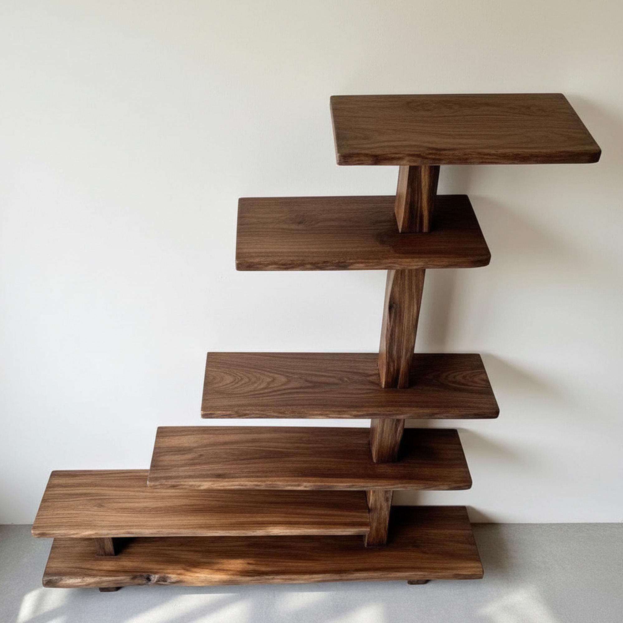 Natural wood bookcase driftwood shelf standing bookshelf live edge shelves wall mounted decor for living room