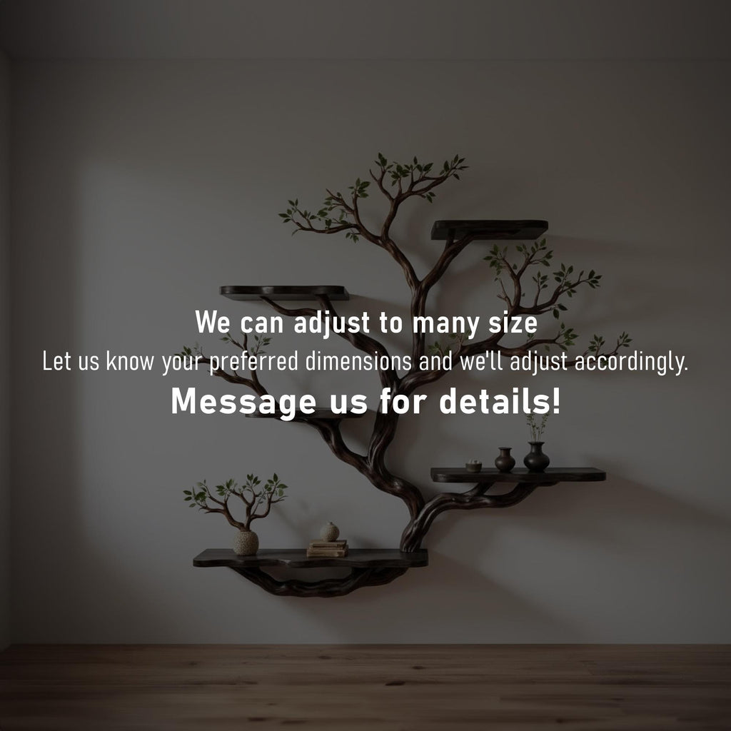 Live edge floating shelves on wall tree bookshelf driftwood branch shelf art home decor