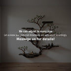 Live edge floating shelves on wall tree bookshelf driftwood branch shelf art home decor