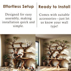 Floor bookcase tree branch book shelf solid wood wall mounted bookshelf driftwood sculpture art