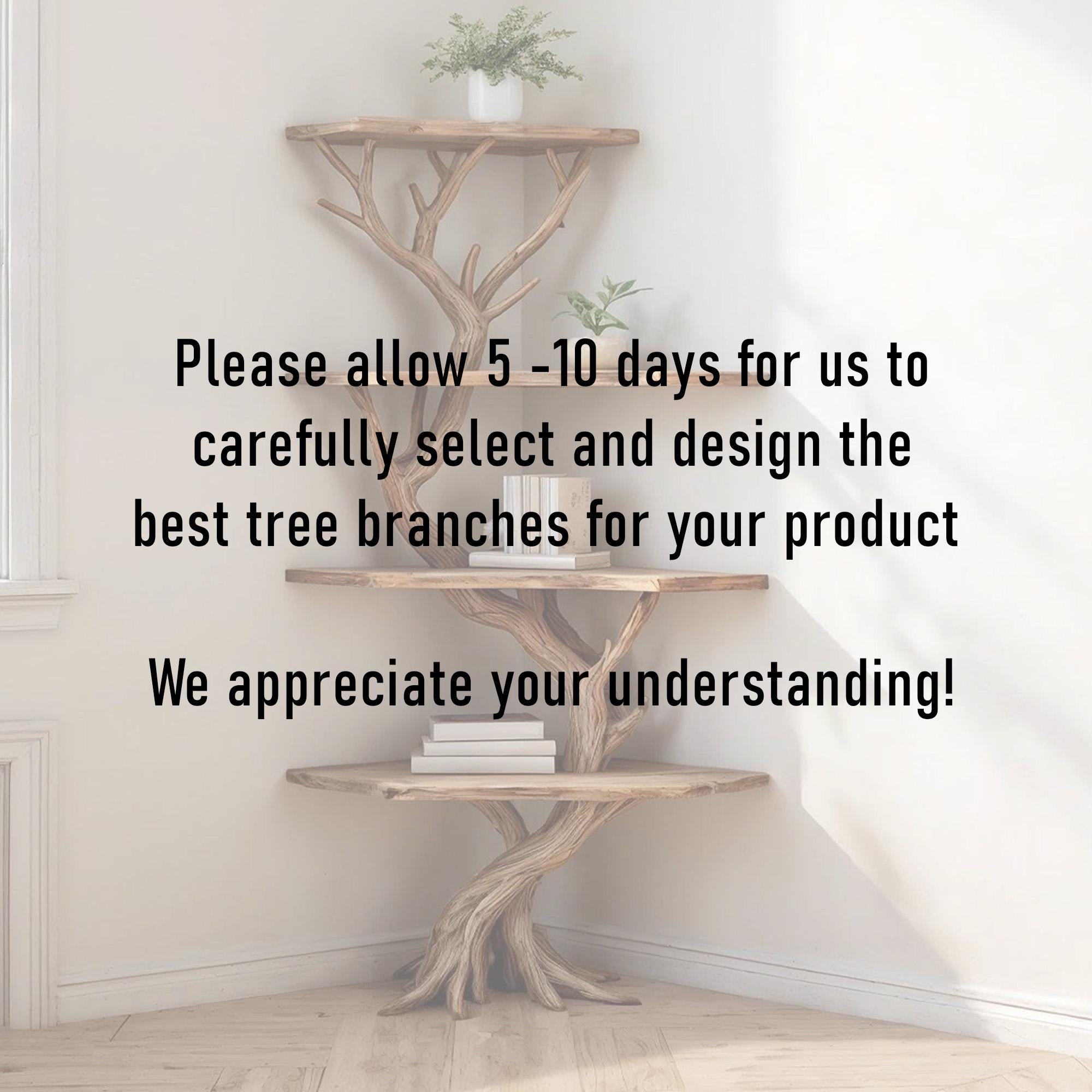 Tree book shelf corner wall shelves solid wood bookshelf driftwood branch floating bookshelves decor housewarming present