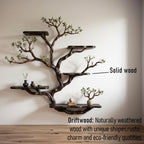 Live edge floating shelves on wall tree bookshelf driftwood branch shelf art home decor