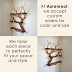 Corner floating shelf tree branch dirftwood wall mount bookshelf solid wood tree shelf art rustic home decoration gifts for mom