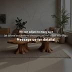 Live edge wood coffee table tree trunk table driftwood sculpture art decor stump side table rustic console table handmade furniture