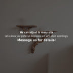 Natural driftwood shelf solidwood bookshelf art decor tree book shelves wall mount handmade furniture