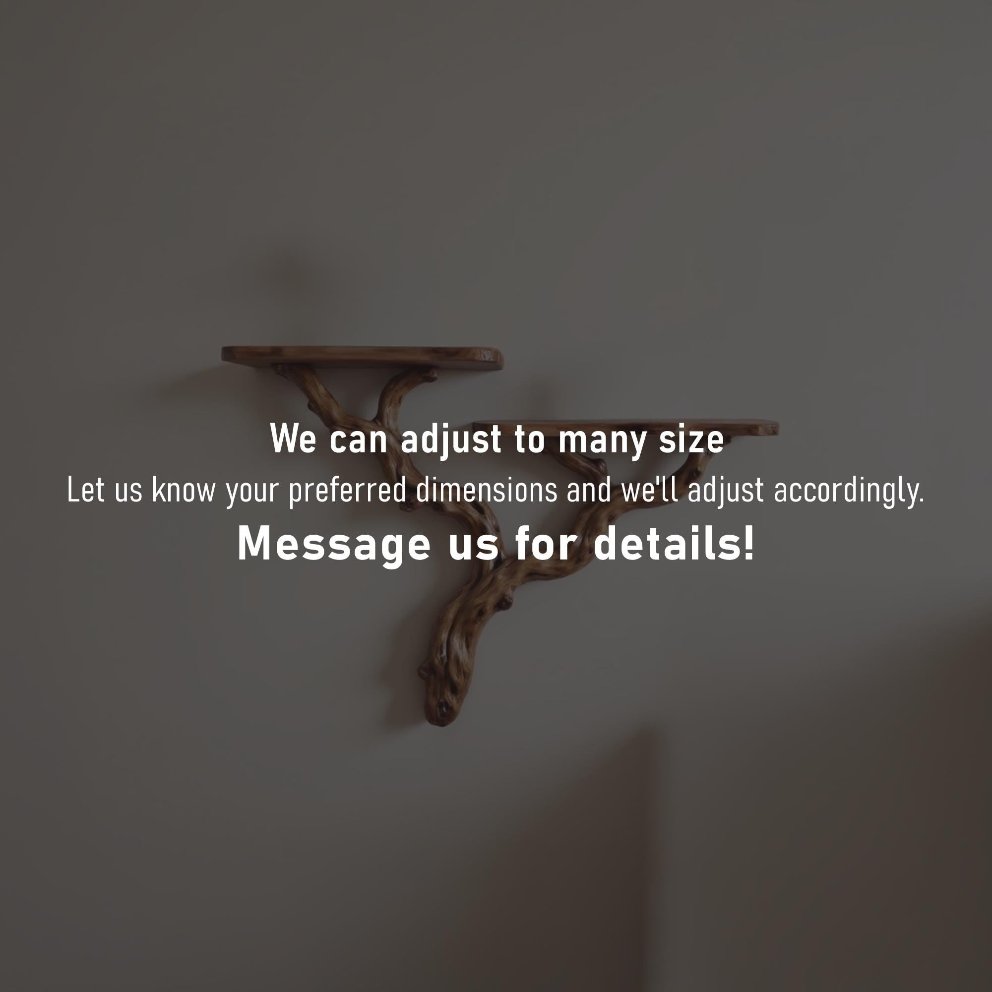 Natural driftwood shelf solidwood bookshelf art decor tree book shelves wall mount handmade furniture