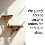 Driftwood floating shelf tree branch wall mount solid wood bookshelf art rustic decor handmade furniture
