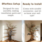 Corner tree branch book shelf standing bookcase solid wood floating shelves on wall driftwood shelving art