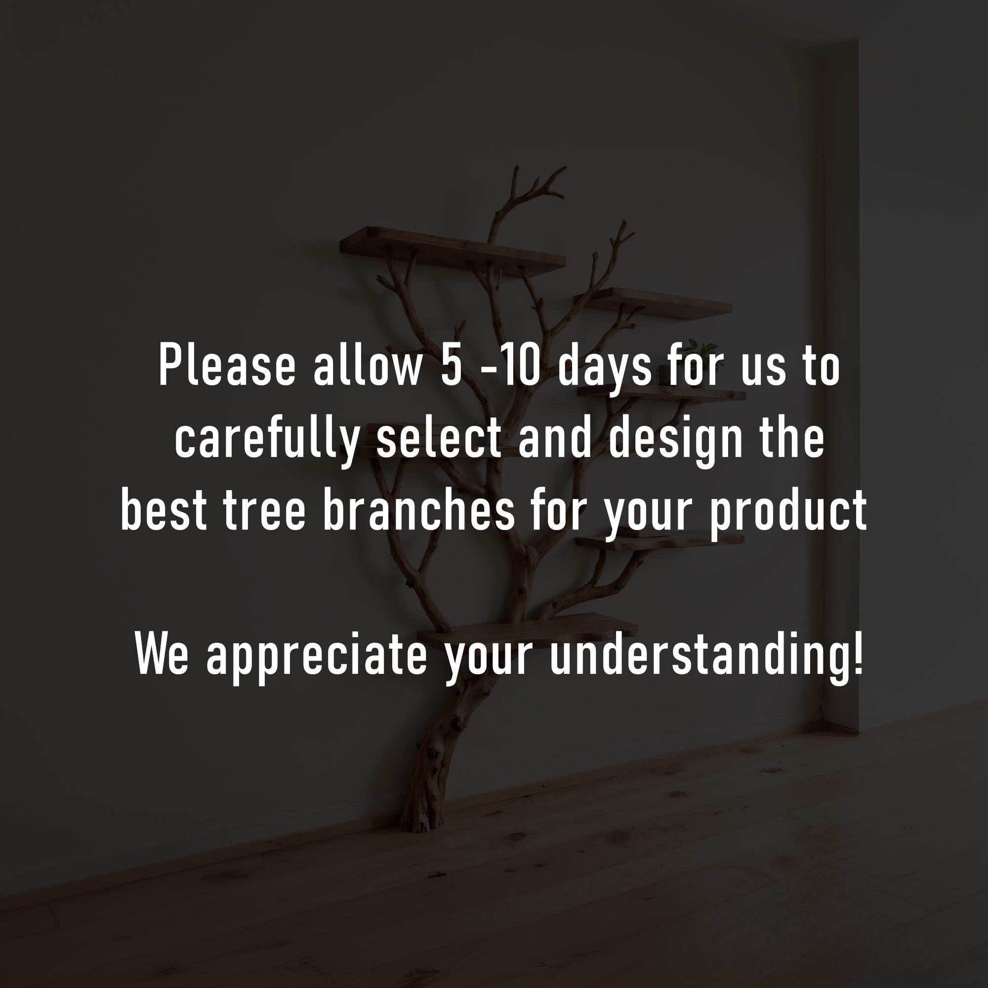 Tree branch bookshelf wall mounted bookcase driftwood shelf solid wood bookshelves art decor