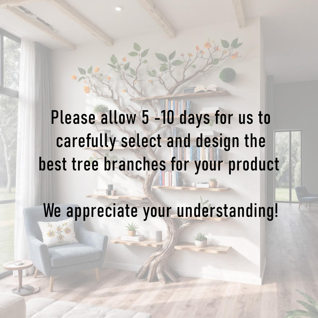 Tree branch book shelf floor bookcase solid wood driftwood shelving wall mounted shelves wood carving art