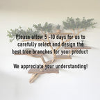 Tree branch bookshelf floating live edge shelf fake leaf wall mount tree shelf handcraft solid wood furniture